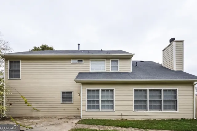 a front view of a house