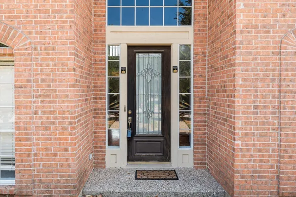 a front view of a building with a shower