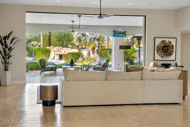 9236 North 52nd Place Paradise Valley, AZ 85253 - Photo 2 of 56 a living room with furniture and a large window
