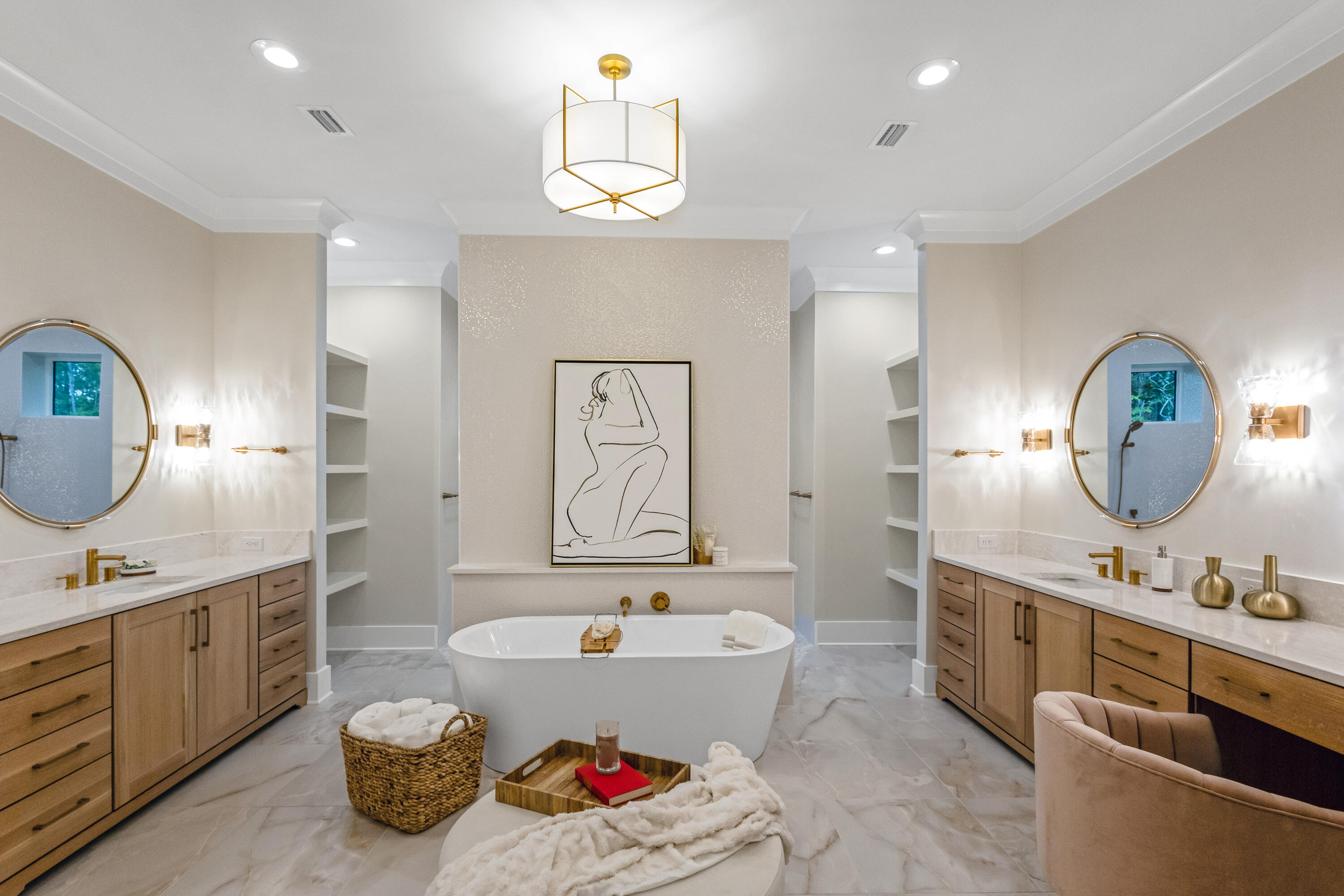 71 Clermont Cove Freeport, FL 32439 - Photo 24 of 73 a bathroom with a tub sink and mirror