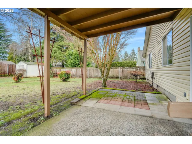 a view of small yard