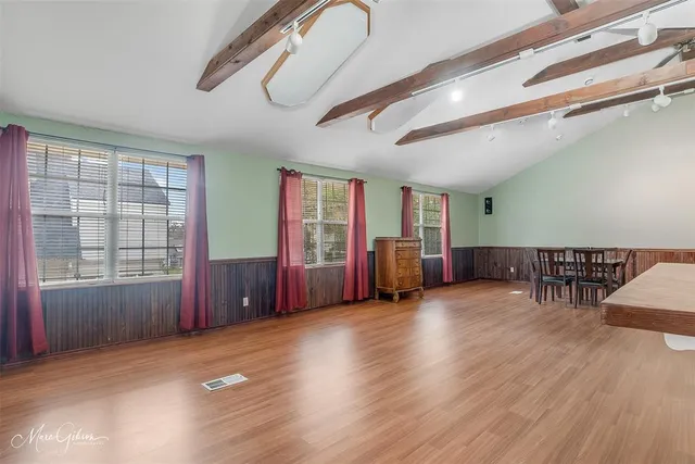 a view of livingroom with furniture and wooden floor