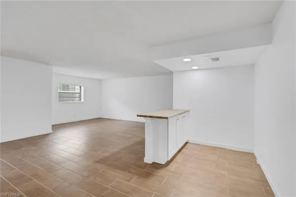a view of an empty room