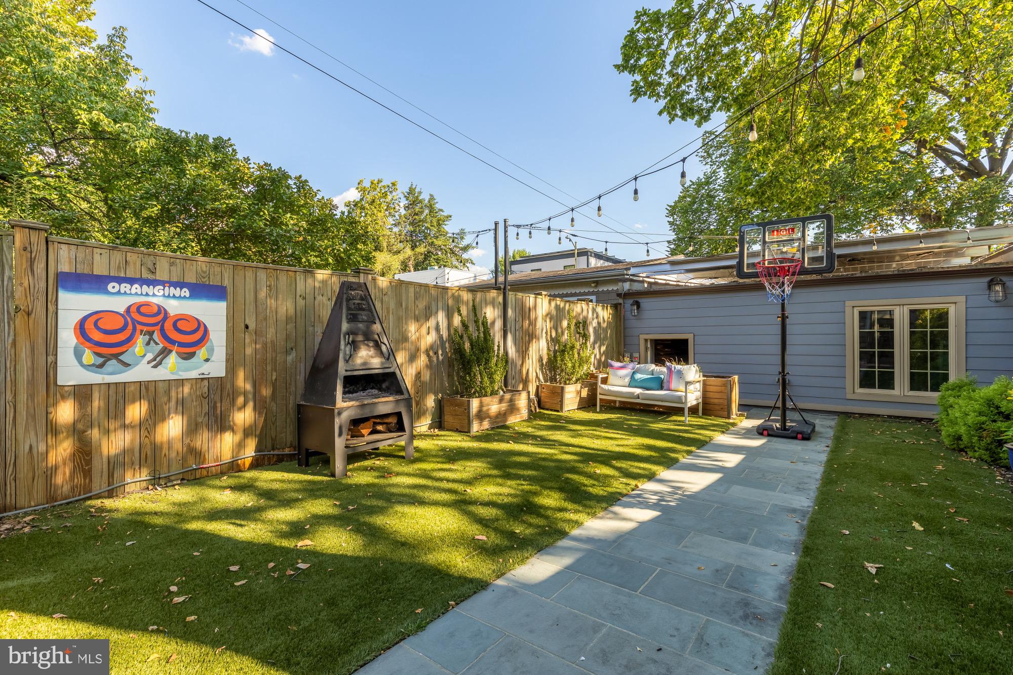 54 W Street Northwest Washington, DC 20001 - Photo 51 of 68 Charming backyard oasis with playful vibes.