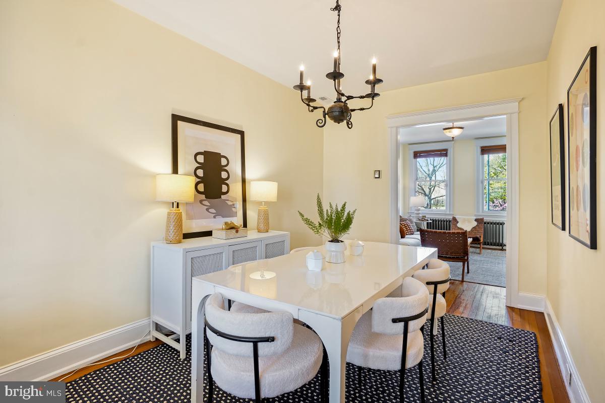 514 15th Street Southeast Washington, DC 20003 - Photo 11 of 36 a view of a dining room with furniture and wooden floor