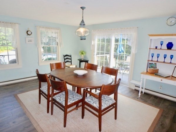 54 Schoolhouse Road Edgartown, MA 02539 - Photo 7 of 30 a view of a dining room with furniture window and wooden floor