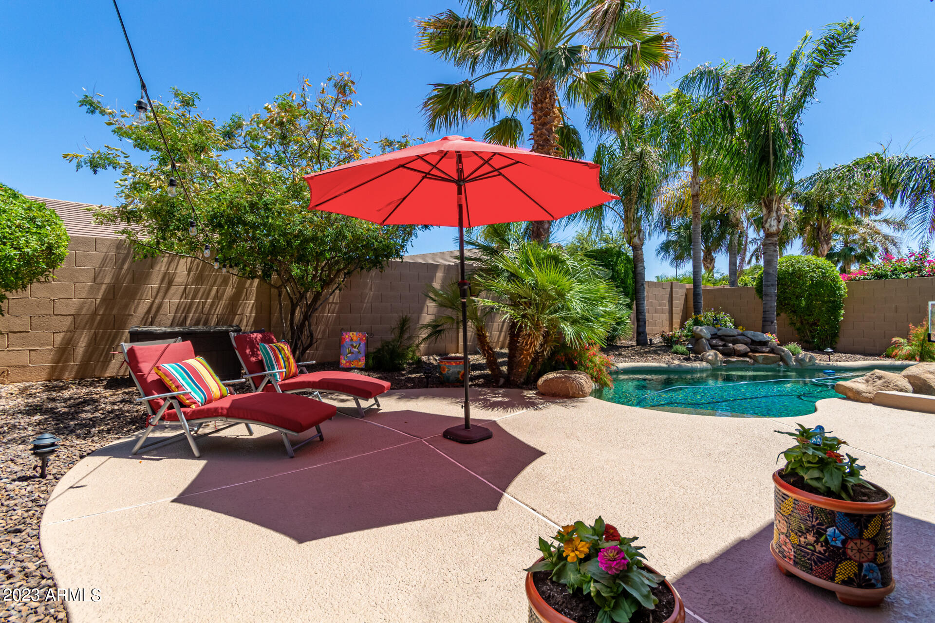 2065 South Marble Street Gilbert, AZ 85295 - Photo 1 of 59 a view of a backyard with a patio