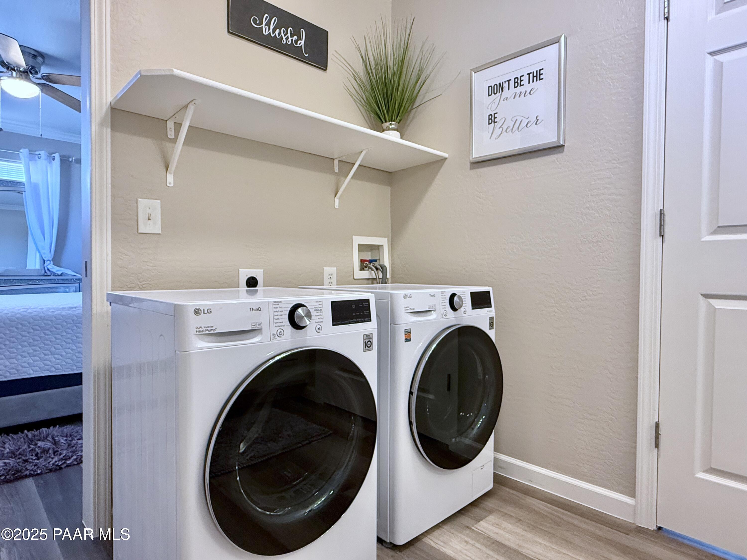 20233 East Sunset Lane Mayer, AZ 86333 - Photo 32 of 42 a utility room with dryer and washer