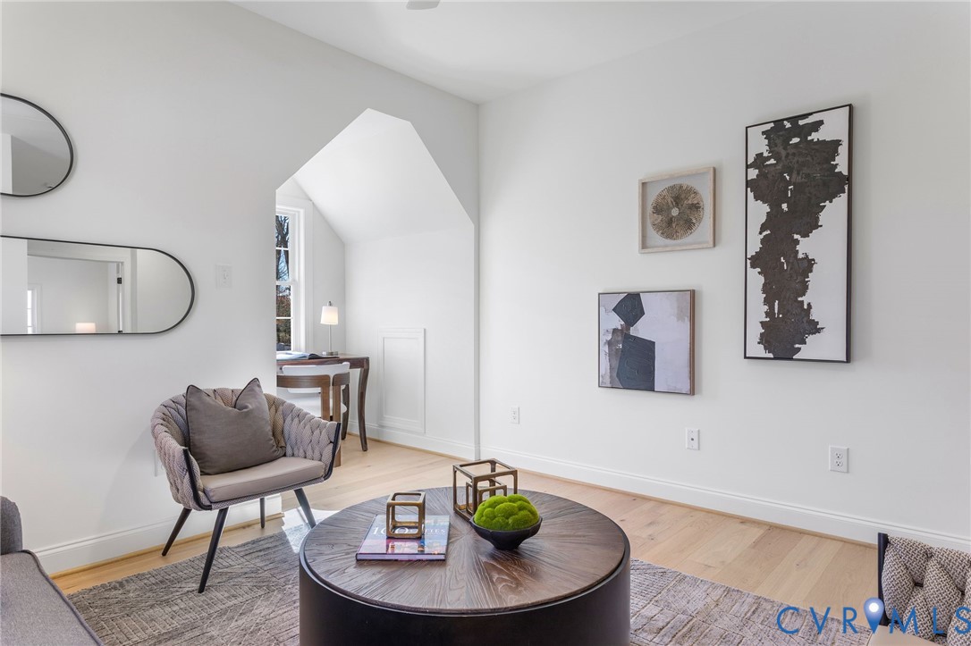 2831 Old Pump Road Henrico, VA 23233 - Photo 24 of 42 a living room with furniture a mirror and a lamp