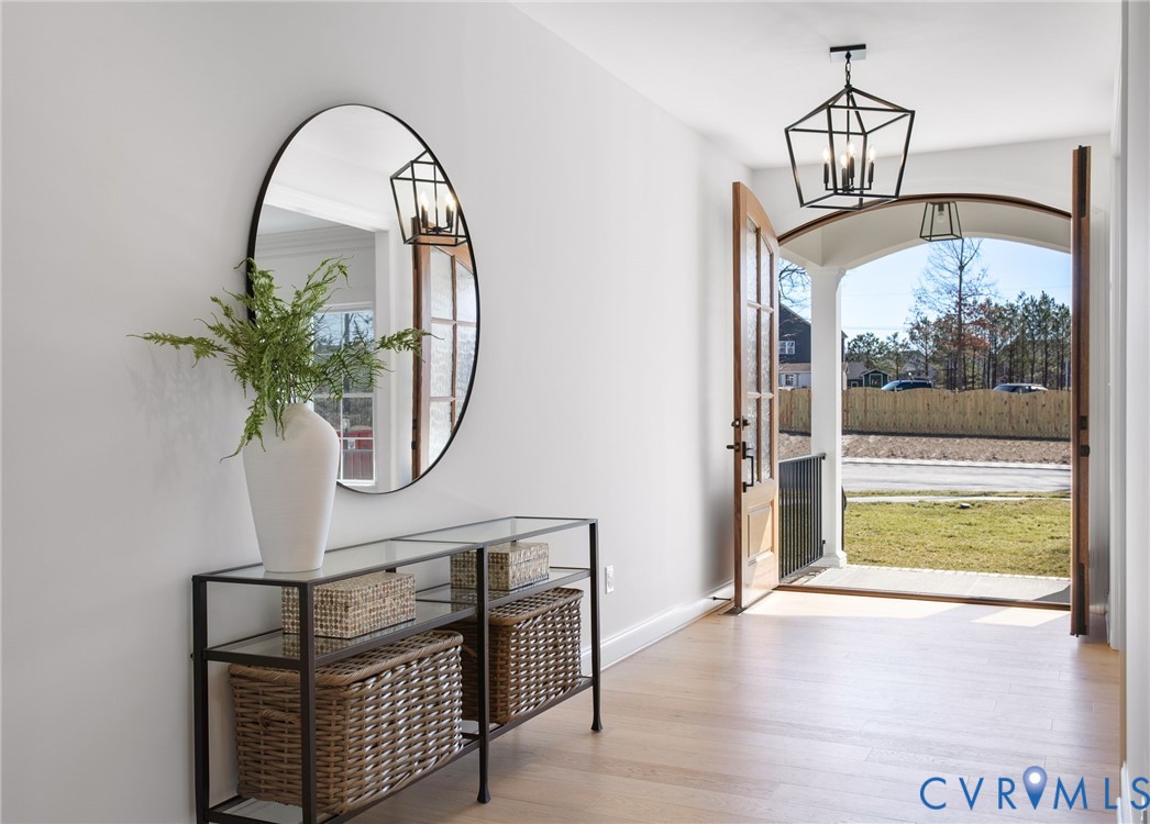 2831 Old Pump Road Henrico, VA 23233 - Photo 4 of 42 a view of staircase with a potted plant