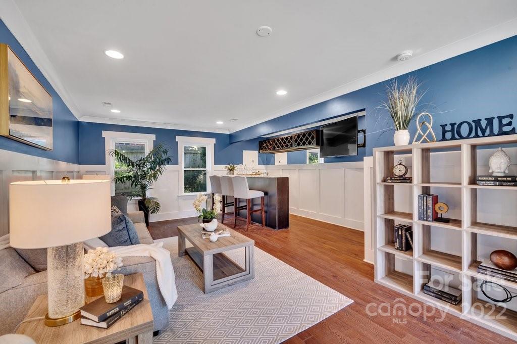 530 McAlway Road Charlotte, NC 28211 - Photo 11 of 36 a living room with furniture and a flat screen tv