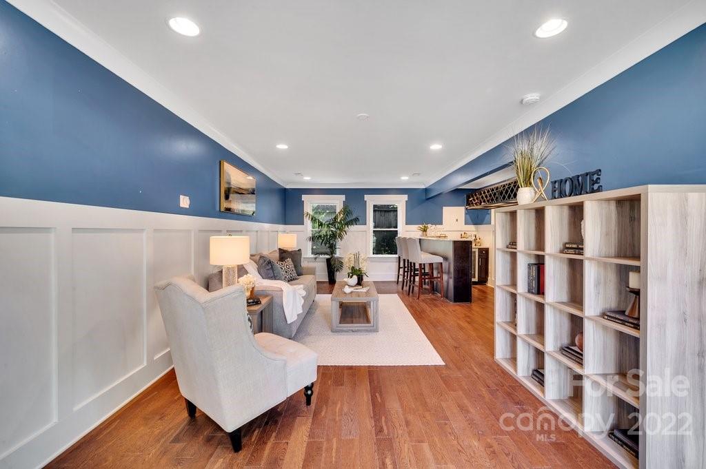 530 McAlway Road Charlotte, NC 28211 - Photo 12 of 36 a living room with furniture window and wooden floor