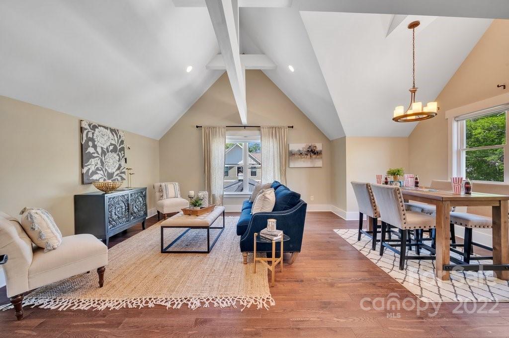 530 McAlway Road Charlotte, NC 28211 - Photo 31 of 36 a living room with furniture and wooden floor