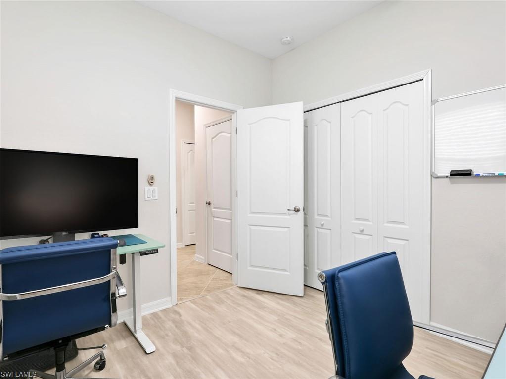4383 Bismark Way Naples, FL 34119 - Photo 29 of 49 Guest Bedroom 3 with Pergo Laminate Flooring & Ceiling Fan