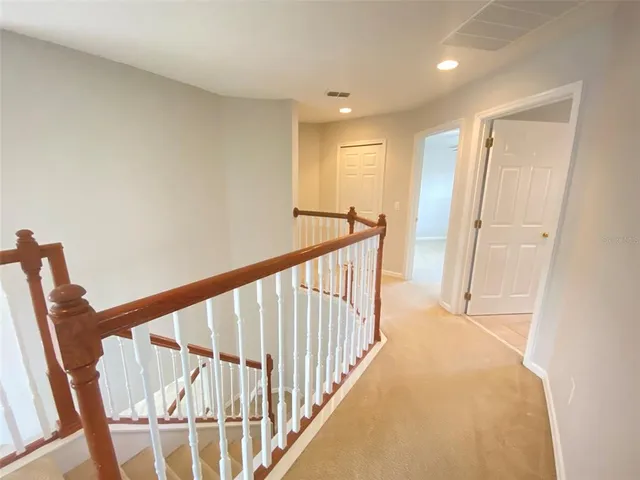 a view of an entryway with staircase