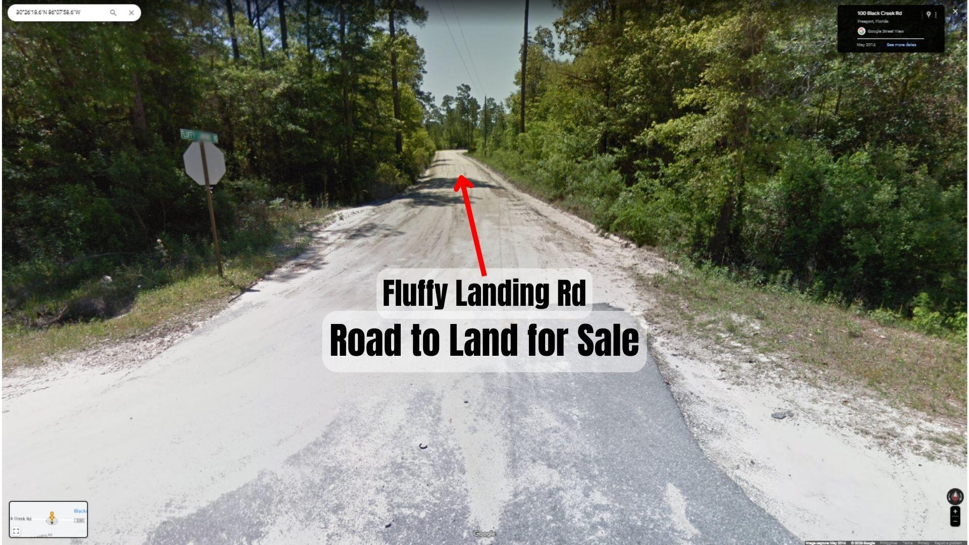 Xx Fluffy Landing Road Freeport, FL 32439 - Photo 5 of 8 a sign that is on the side of a road