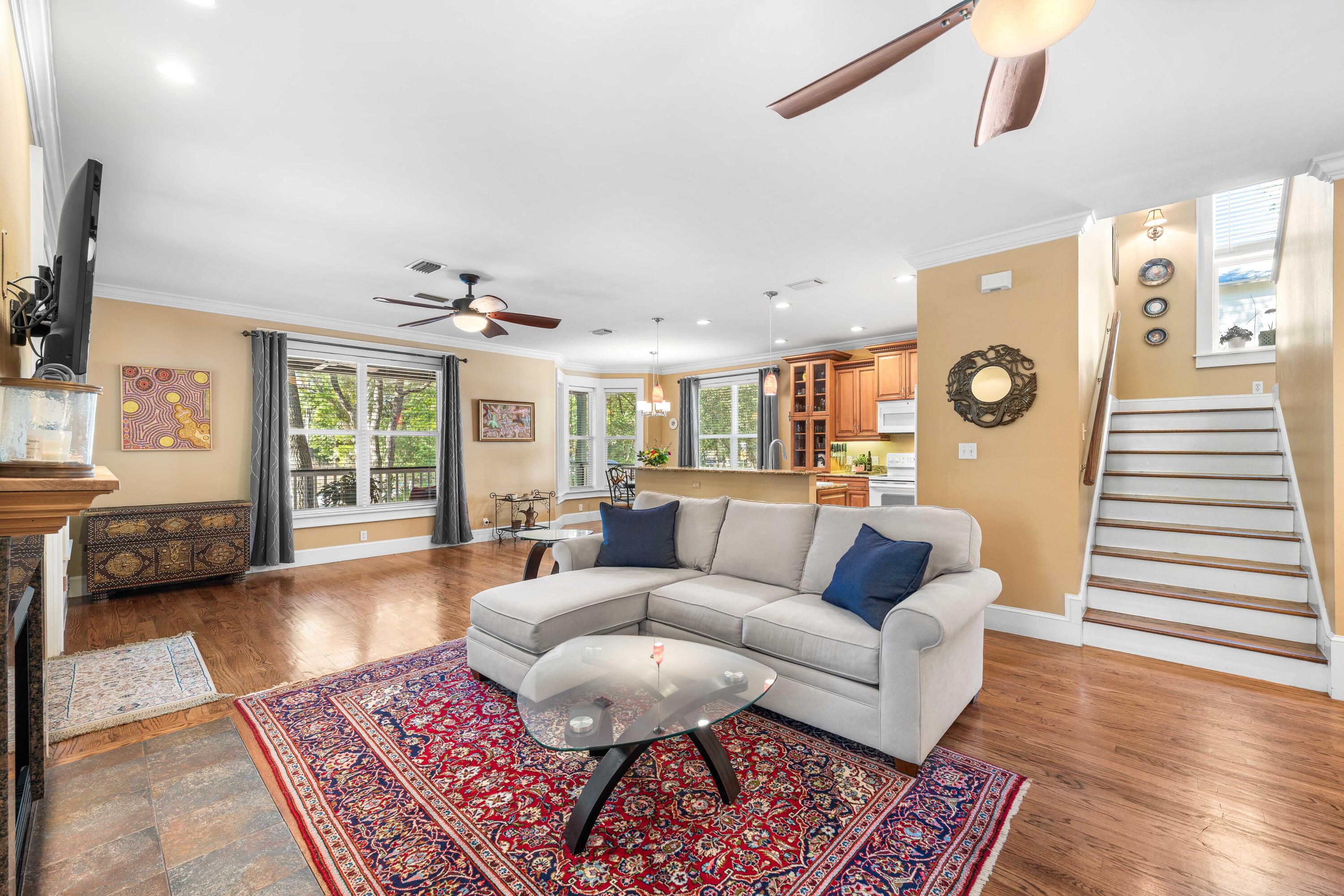 556 Little Canal Drive Santa Rosa Beach, FL 32459 - Photo 16 of 60 a living room with furniture and wooden floor