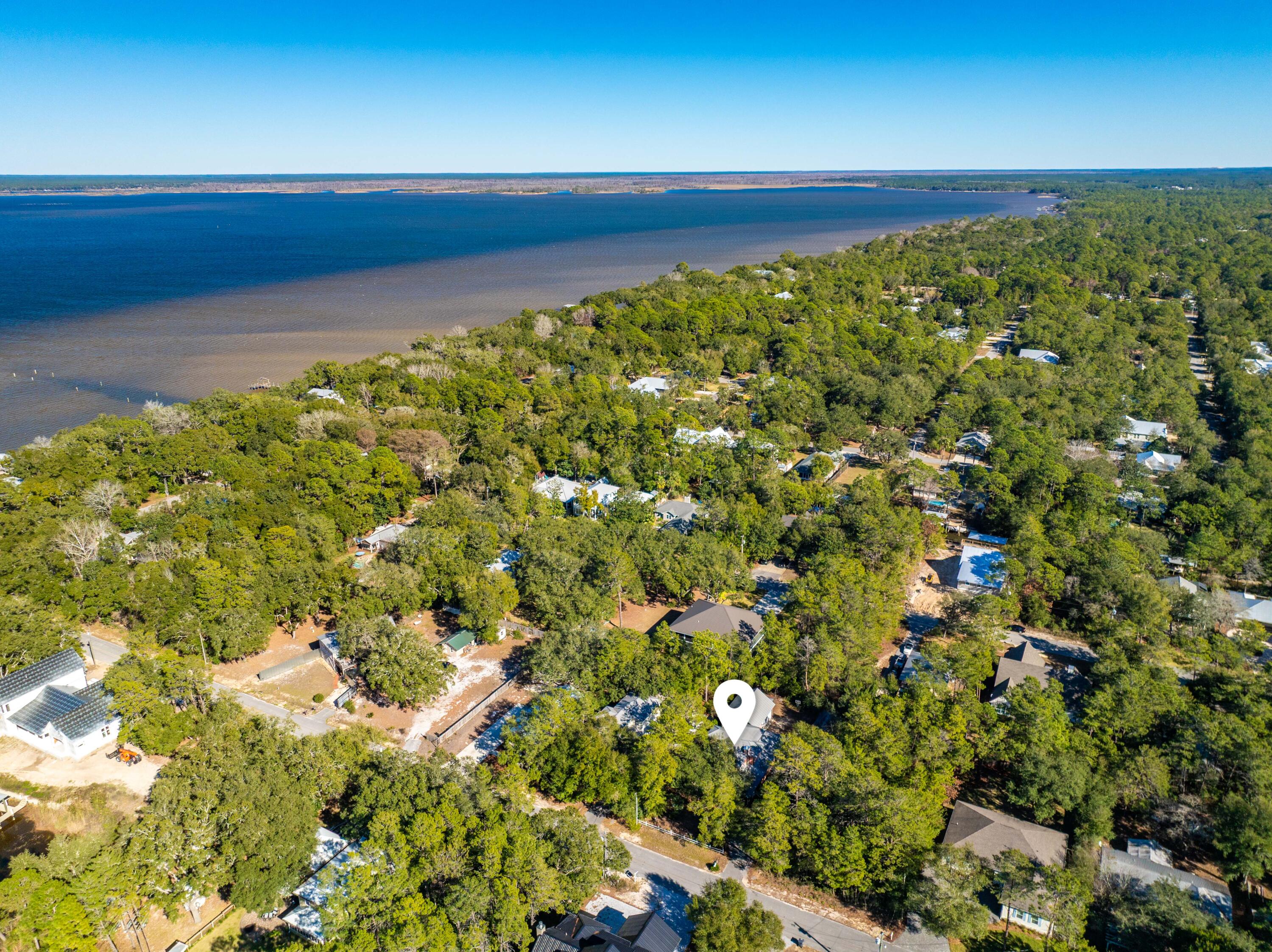 556 Little Canal Drive Santa Rosa Beach, FL 32459 - Photo 54 of 60 556 Little Canal Aerial Marked-3