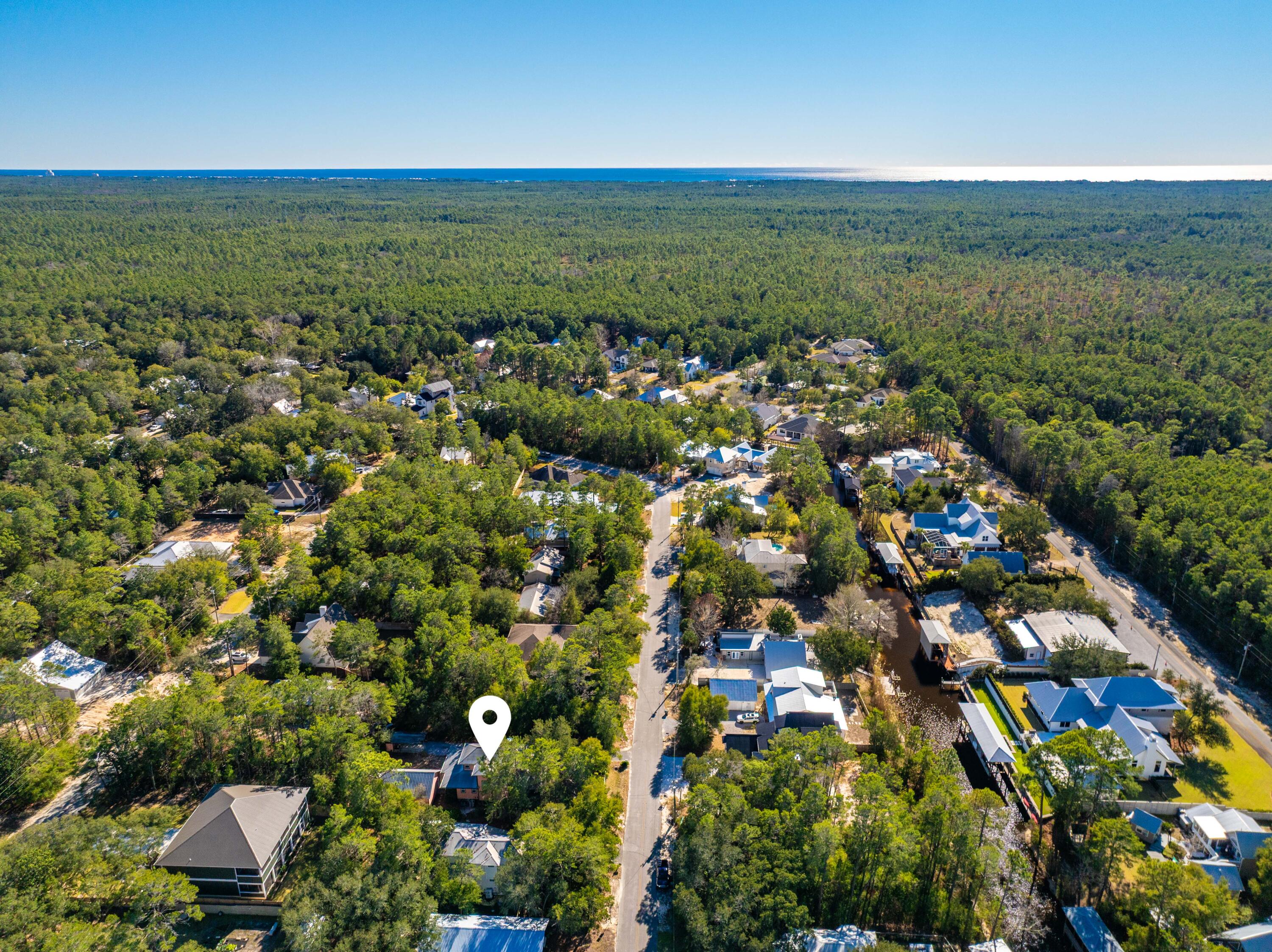 556 Little Canal Drive Santa Rosa Beach, FL 32459 - Photo 56 of 60 556 Little Canal Aerial Marked-6