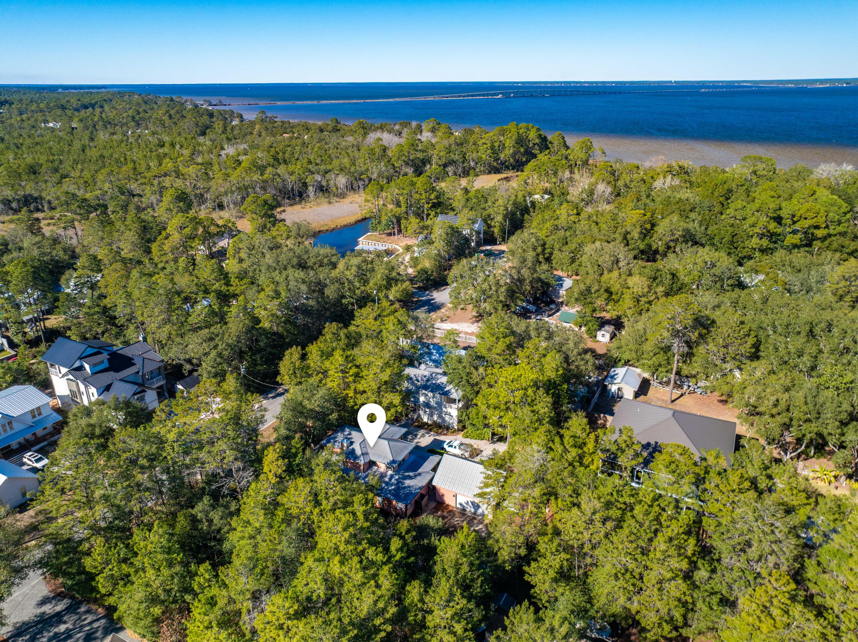 556 Little Canal Drive Santa Rosa Beach, FL 32459 - Photo 58 of 60 556 Little Canal Aerial Marked-10