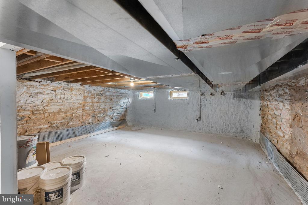 52 South Fulton Avenue Baltimore, MD 21223 - Photo 31 of 40 unfinished basement space