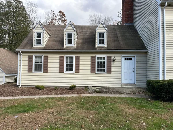 a front view of a house