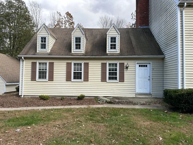 a front view of a house