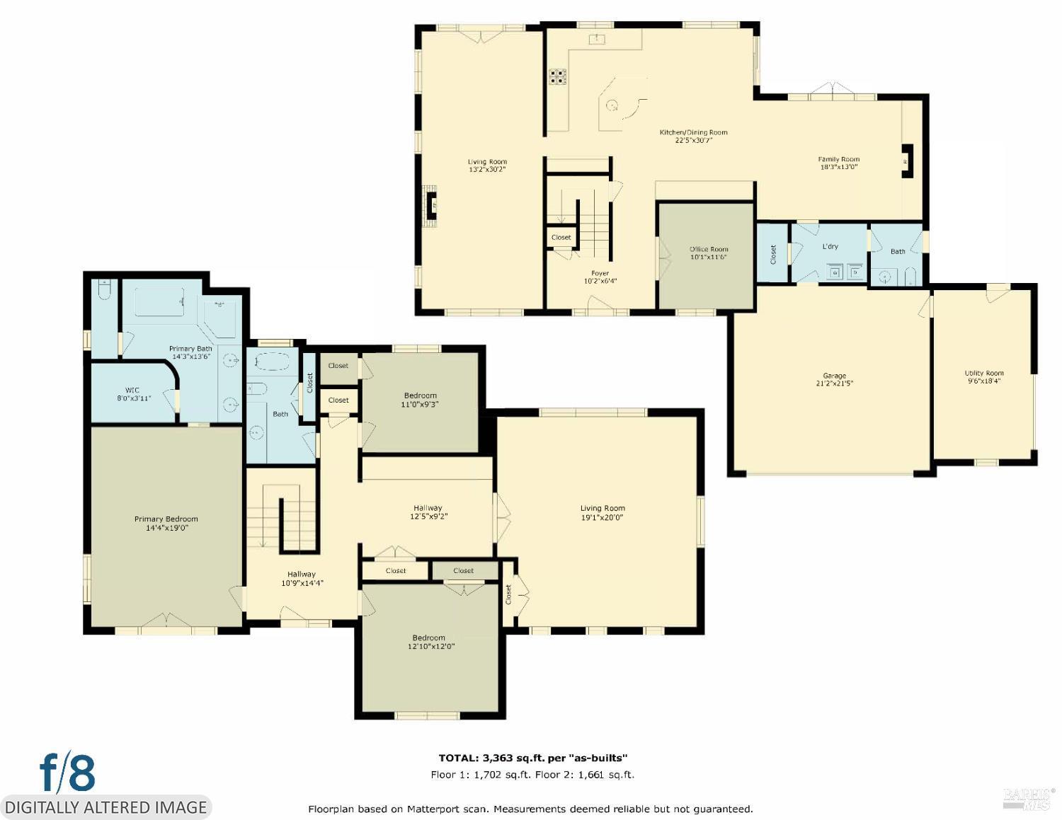 857 Wildwood Trail Santa Rosa, CA 95409 - Photo 57 of 83 Square footage reflects the "as-built" plans not F8's measurments.