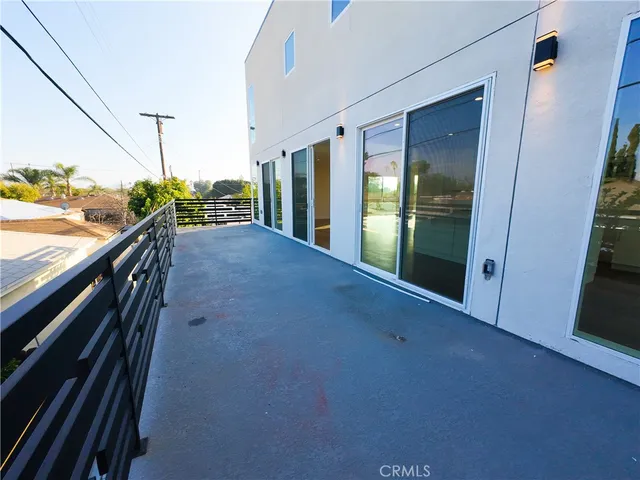 a view of balcony with floor