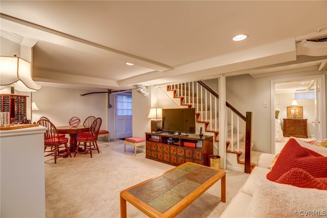 4108 Dover Road Richmond, VA 23221 - Photo 29 of 33 Fully finished basement rec room
