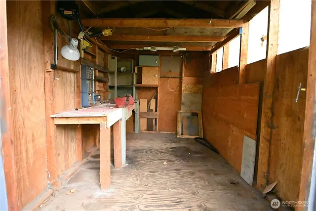 a view of a hallway with a outdoor space