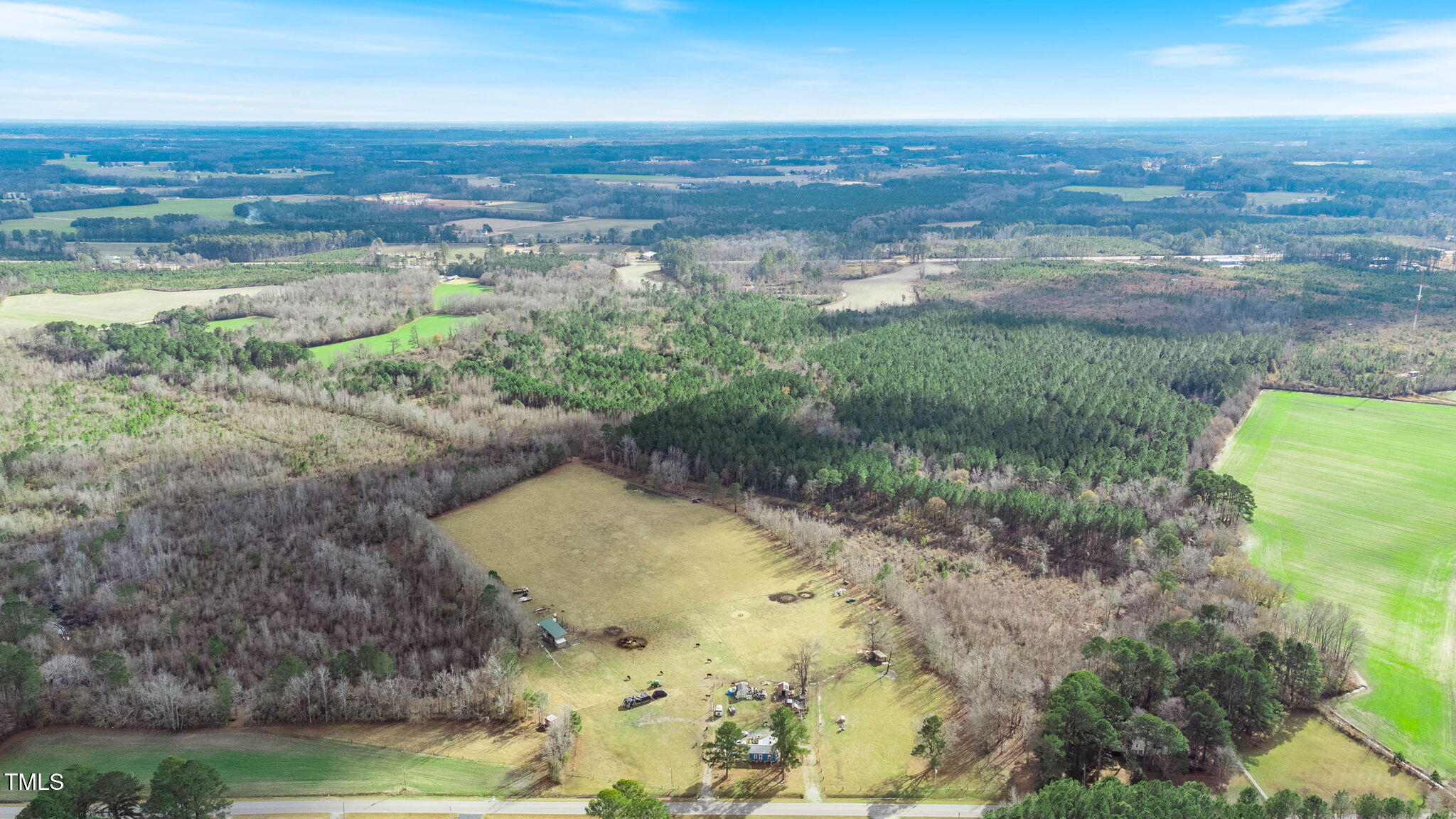 9153 St Mary's Church Road Kenly, NC 27542 - Photo 4 of 8 an aerial view of a houses