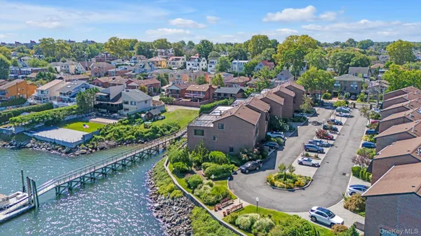 an aerial view of multiple house