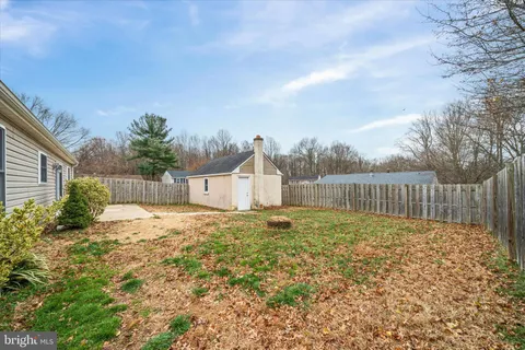 a backyard of a house