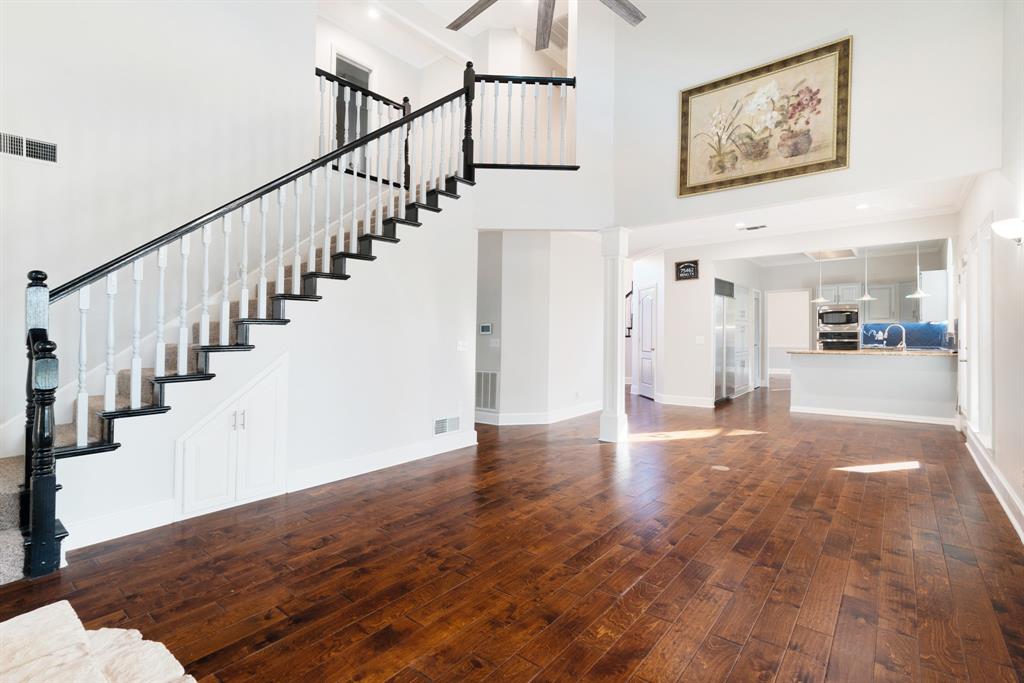 635 Cedar Creek Drive Reno, TX 75462 - Photo 12 of 32 a view of an entryway with wooden floor