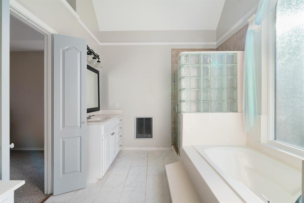 635 Cedar Creek Drive Reno, TX 75462 - Photo 16 of 32 a bathroom with a bathtub and a sink