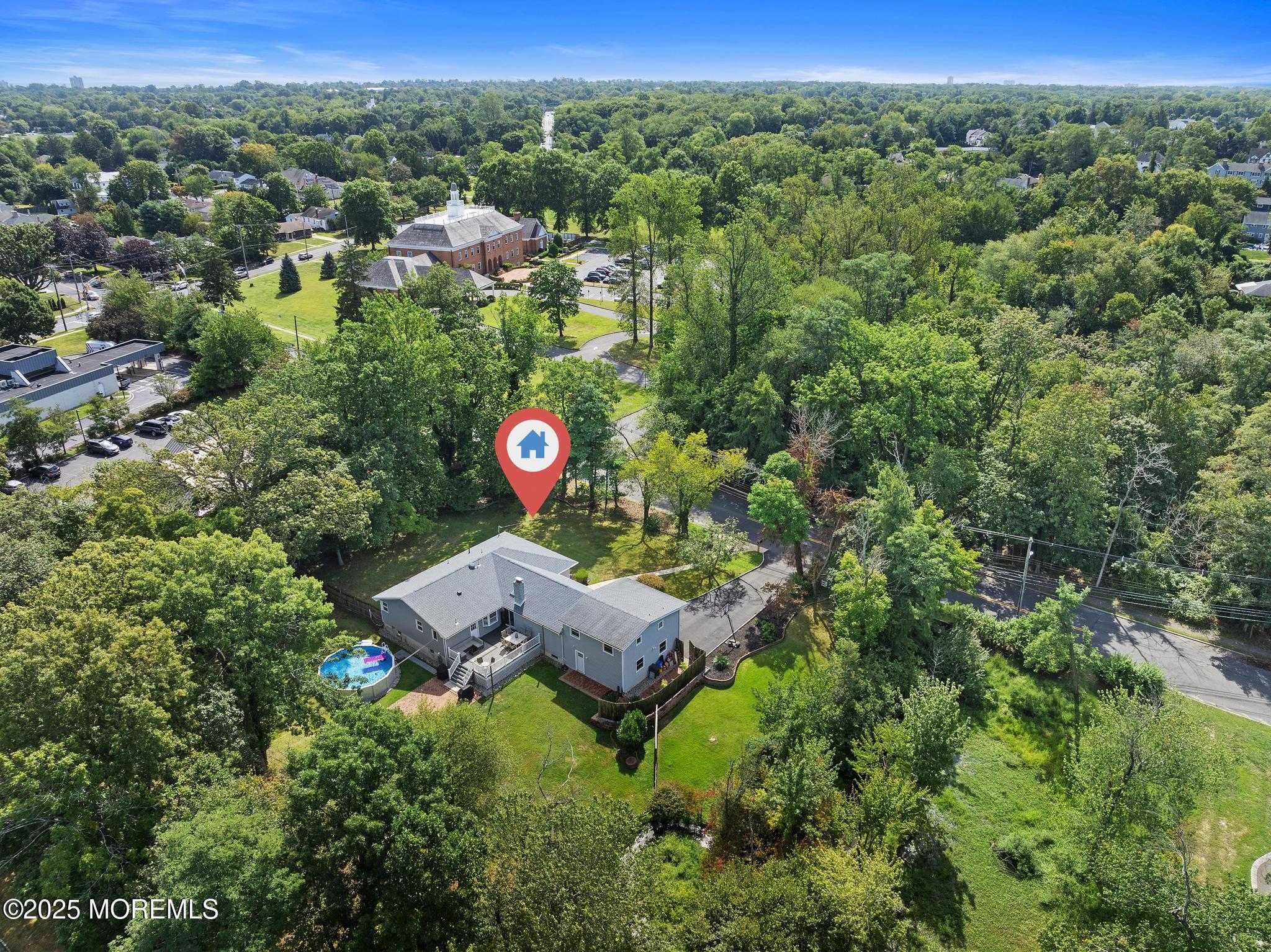 113 Parker Road West Long Branch, NJ 07764 - Photo 59 of 62 an aerial view of a house with a yard