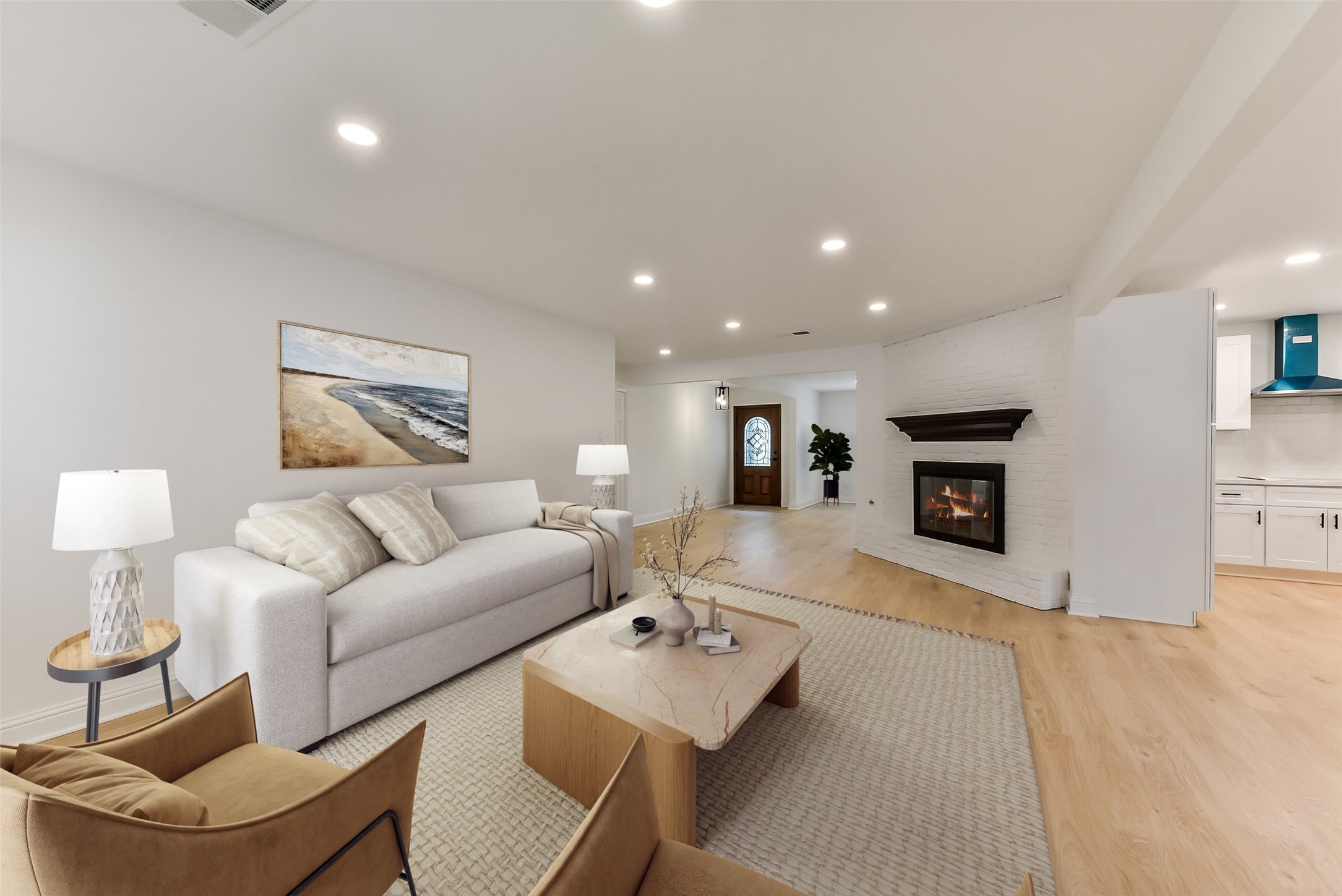5946 Valkeith Drive Houston, TX 77096 - Photo 7 of 32 a living room with furniture and a couch