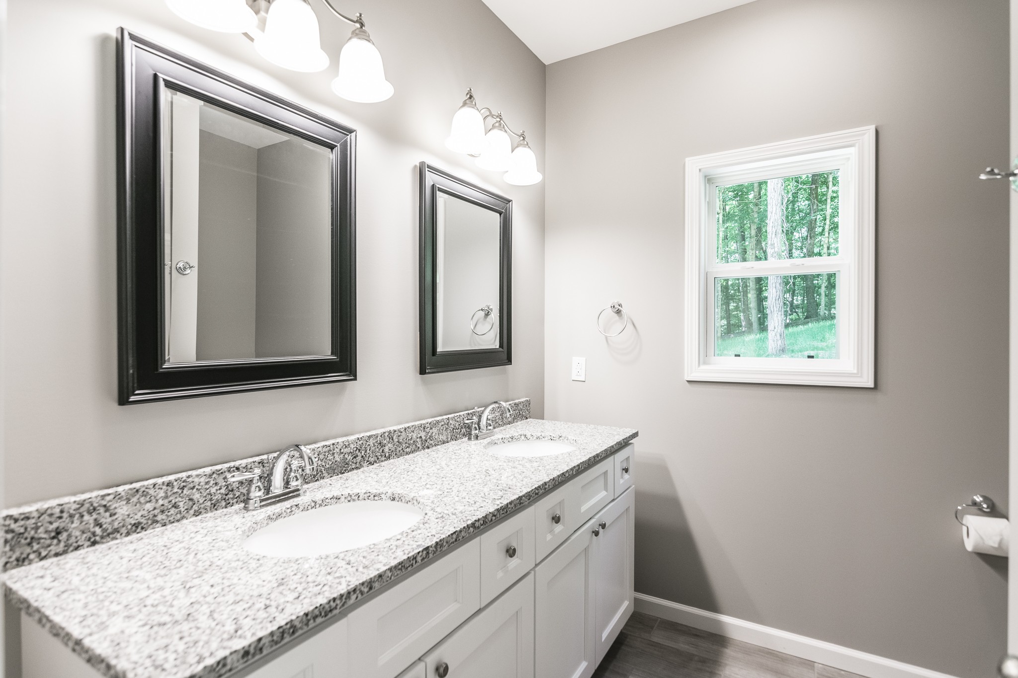 1566 Old Gallatin Road Portland, TN 37148 - Photo 38 of 49 a bathroom with a granite countertop sink and a mirror
