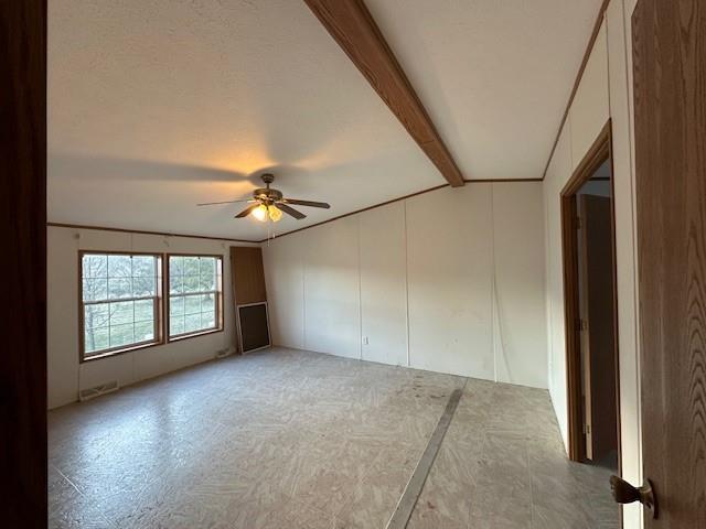 137 Lucas Pipeline Road Ruffs Dale, PA 15679 - Photo 12 of 35 an empty room with windows and ceiling fan