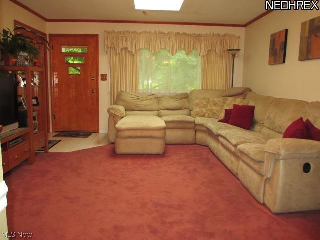 11125 Stoneham Road Cleveland, OH 44130 - Photo 6 of 13 Spacious Living Room With Newer Carpeting