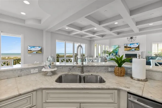 a balcony with an ocean view