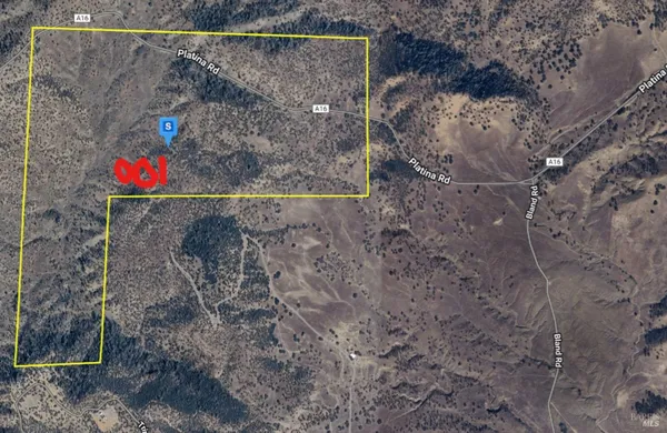 a aerial view of small house