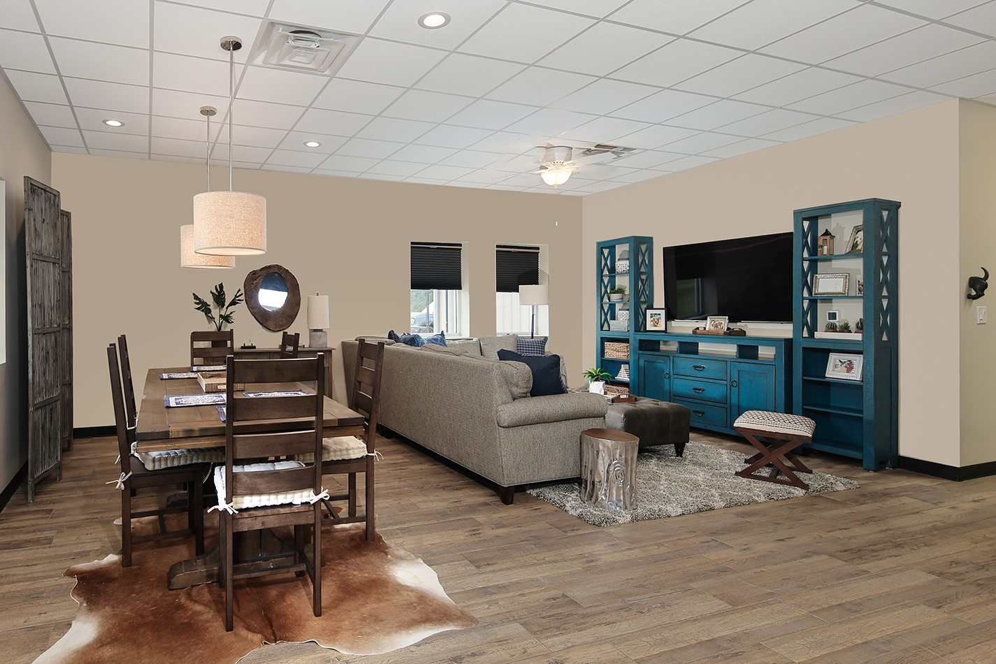 40693 Center Hill Road Hempstead, TX 77445 - Photo 49 of 50 Living quarters for staff are open plan with practical flooring, a bedroom with full bath.