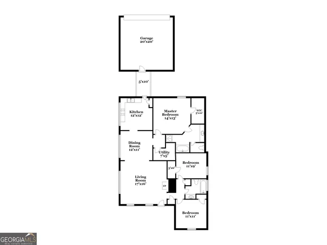 a picture of a bench in room