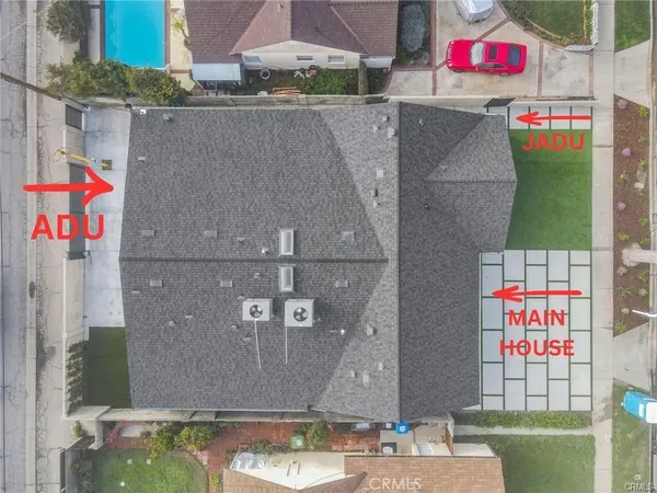 a aerial view of a house