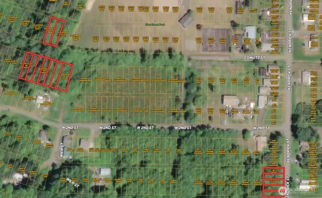 an aerial view of a city