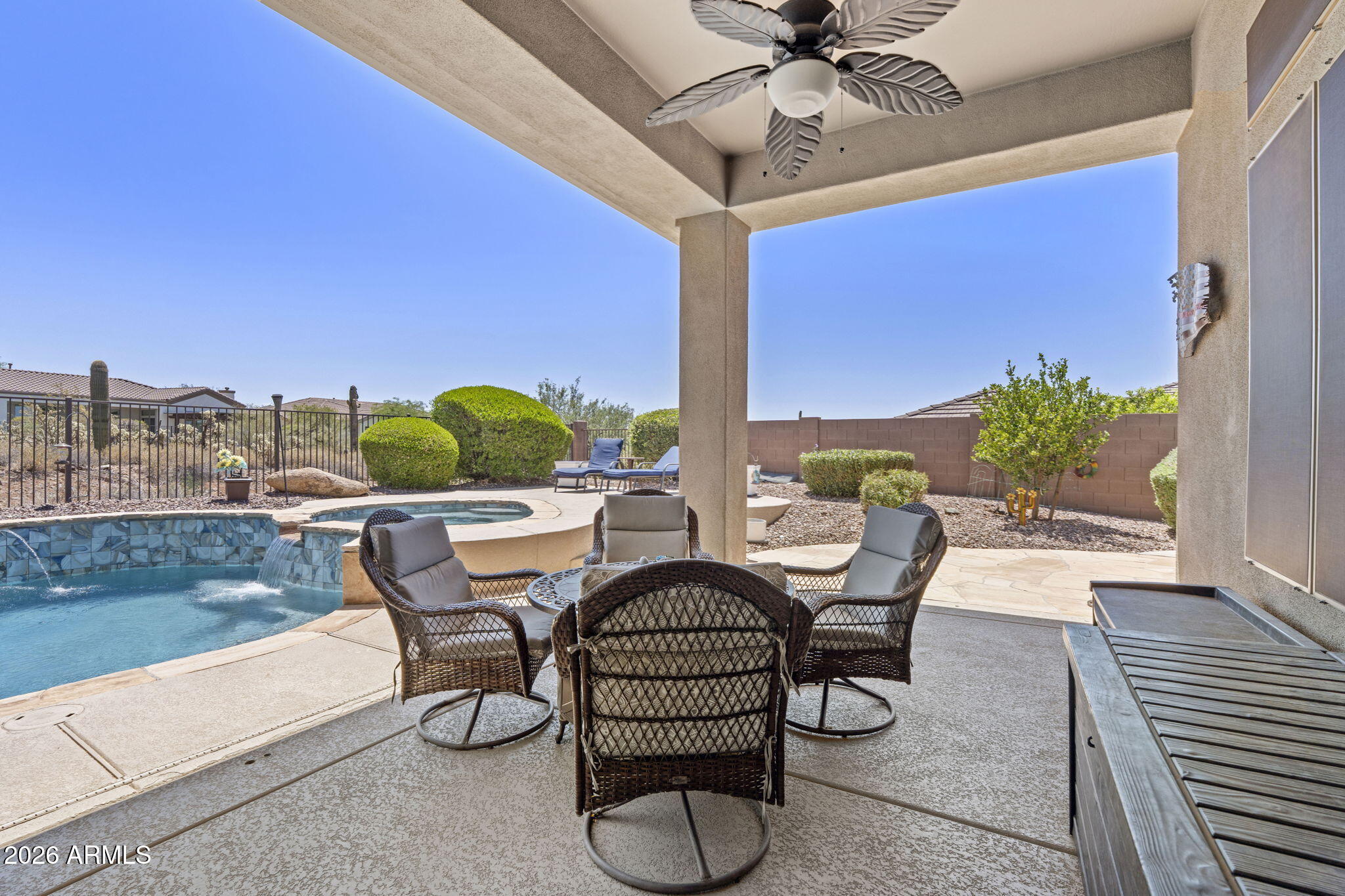 41619 North River Bend Road Anthem, AZ 85086 - Photo 35 of 84 a view of a chairs and table in patio