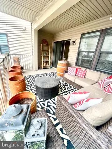 a outdoor space with furniture