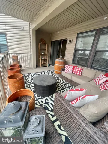 a outdoor space with furniture